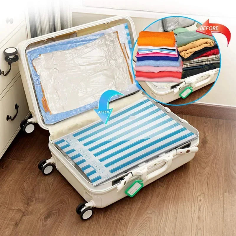 Portable Electric Vacuum Pump & Storage Bags Set