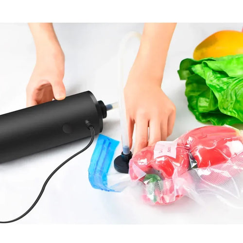 Portable Electric Vacuum Pump & Storage Bags Set